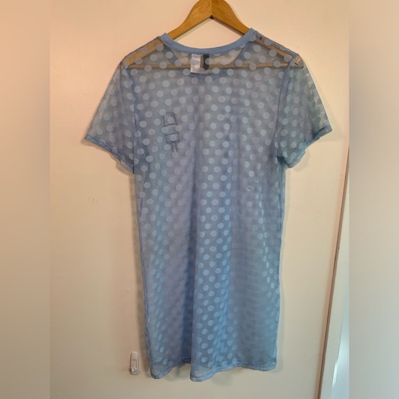 Mesh polka dot dress sz14 - Picture 4 of 5